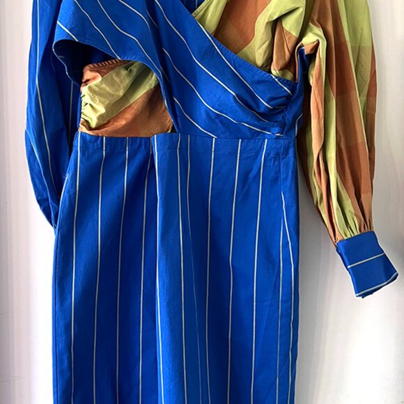 Target x Sammy B (BHM ) Women's A-Line Dress - Blue Gingham Checkered  - Size XX - Picture 4 of 4